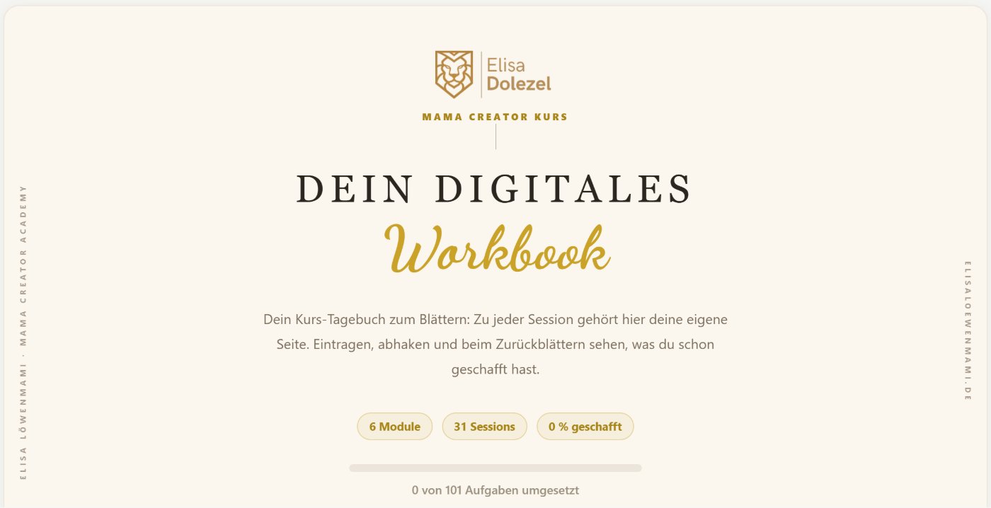 Workbook: Deckblatt